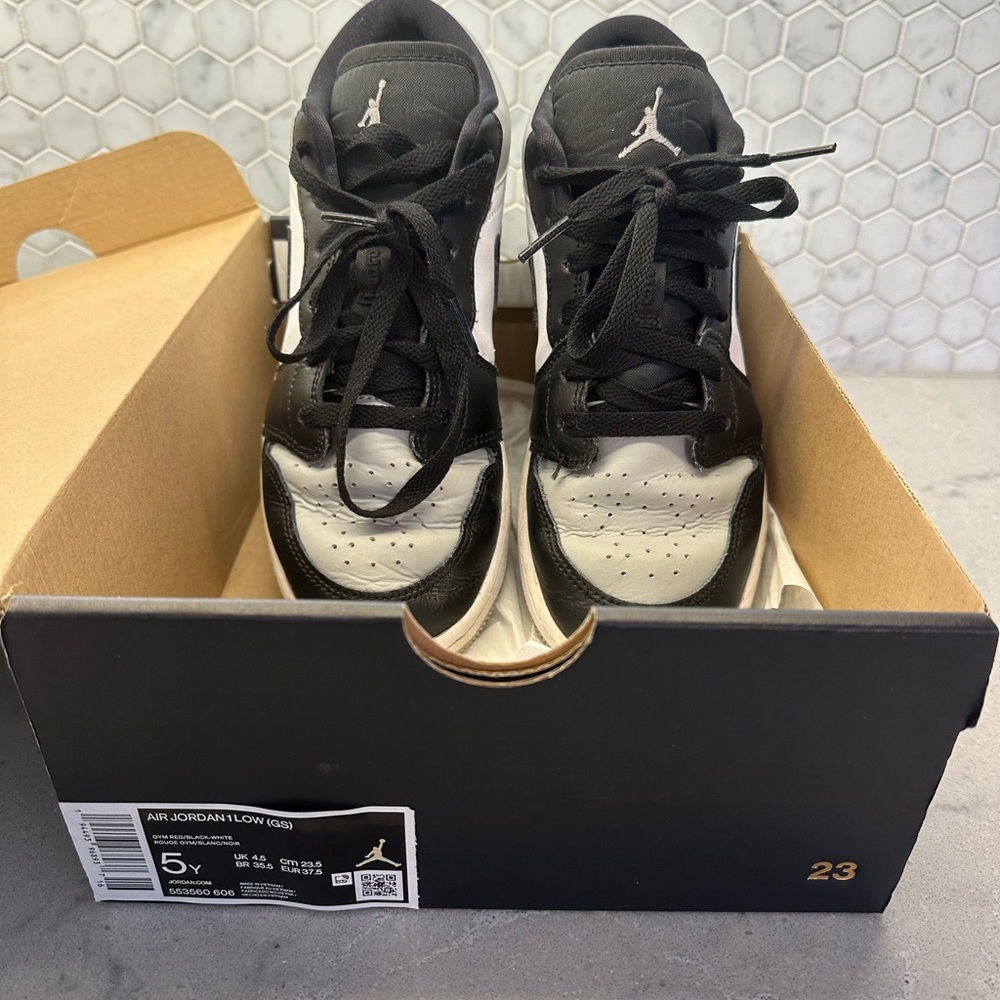air jordan 1 low light gs kids sz 5